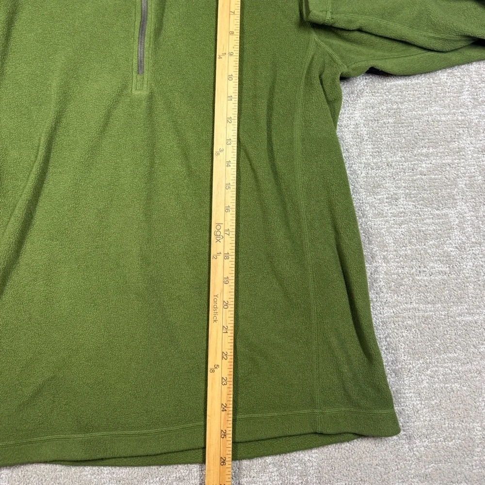 The North Face Green Lite Weight Fleece 1/4 Zip Sweater Hiking Men Size M